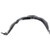 Evan-Fischer Splash Shield Front Left Side Fender Liner Plastic Compatible with Toyota RAV-4 06-12