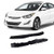 MGPRO Compatible with 2011-2016 Elantra Rear Bumper Bracket LH RH