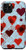 iPhone 11 Pro Blue Grunge Hearts Paint Splat Colorful Abstract Cute Case