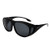 Freeprint Polarized Solar Shield Fit Over Glasses Driving Sunglasses for Men and Women?Black