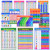 Educational Math Posters for Kids Toddlers- Laminated Learning Posters for Elementary and Middle School- Multiplication Division Numbers Addition Subtraction Kid Learning Number Poster Charts-12 Pack