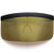 sunglassLA - Futuristic Oversize Shield Visor Sunglasses Flat Top Mirrored Mono Lens 172mm -Gold Mirror-