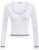 Women's Cropped Cardigan Long Sleeve Open Front Bolero Shrug Jacket White M