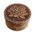 Birch Bark Round Decorative Trinket Box -Roses-