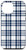 iPhone 12 mini Navy Blue  and  White Sripe Gingham Check Navy Plaid Case