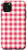 iPhone 11 Pro Max Pink  and  White Gingham Check Pattern Case
