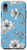 iPhone XR Vintage Hibiscus Floral Botanical Pattern - Light Pool Blue Case