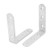 Aexit 2Pcs L Shelf Brackets  and  Supports Shape Shelf Support Corner Brace Joint Metal Angle Bracket 80mm Brackets x 80mm