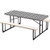 Stay Put Tablecovers Black Check- 29" x 72"- 3 ct