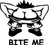 Check Custom Design Bite Me Decal