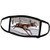 3dRose Boehm Digital Paint Deer - Deer in Winter Running - Face Masks -fm-52444-3-