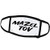 3dRose Mazel Tov. Black Paint Lettering on a White Background. - Face Covers -fc-338471-3-