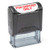 Self Inking Rubber Stamp- Refillable Red Ink Preinstalled - -9/16" x 1-1/2"- -for Deposit ONLY-