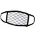 3dRose Checkered Gray and White Squares Pattern - Check Checked. - Face Covers -fc-154532-1-