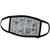 3dRose Anne Marie Baugh - Patterns - Triangle Chalkboard Quilt Pattern - Face Covers -fc-263615-1-