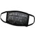 3dRose Image of Dont Be The Same Be Better Written On Blackboard - Face Covers -fc-316560-1-