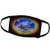 3dRose Susans Zoo Crew Spacepainting - Shield Blue Pyramid Planet - Face Masks -fm-183137-2-