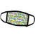 3dRose Anne Marie Baugh - Patterns - Image of Watercolor Bamboo On Image of Paint Splash Pattern - Face Masks -fm-323052-3-