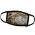 3dRose Spiritual Awakenings Patterns - Paint Chipped Wall in Browns and Beige Realistic Look - Face Masks -fm-53886-3-