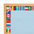 Fun Express Flags Bulletin Border - 12 Pieces - Educational and Learning Activities for Kids