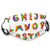 Comfortable Windproof mask-Artistic Design Of Alphabet Letters Brushstrokes Paint Splashes Creative Style-Printed Facial decorations for adult
