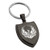 Tioneer Gunmetal Stainless Steel Greek Mythology Phoenix Shield Keychain Keyring