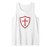 Knights Templar Cross and Shield Vintage Crusader History Tank Top