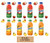 LUV BOX - Variety Snapple Juice Drinks 16oz Plastic Bottle Pack of 8-apple-strawberry pineapple lemonade-