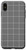 iPhone XS Max Windowpane Check Grid -white/gray- Case