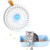 GASUR Cat Litter Deodorizer 90 percent- Smart Pet Odor Eliminator Cat Litter Box Deodorizer- 8-Day Battery Life Genie for All Kinds of Cat Litter Box Bathroom Toilet Kitchen Wardrobe and Small Area