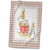 3dRose Image of Peter Rabbit Scene on Blue Checks Towel- 15" x 22"