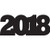 Creative Converting 12-Count Embossed Die-Cut Decoration with Hang Tab- 2018