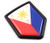 Philippines Philippine Flag Black Shield Car Bike Decal Crest Emblem 3D Sticker