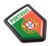 Portugal Portuguese Flag Black Shield Car Bike Decal Crest Emblem 3D Sticker