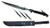 Tactical Master 27" Machete with 3 Throwing Knives Set. Ninja Weapon, Full Tang Katana, Fantasy Sword (Black)