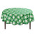 Hiasan Waterproof Round Tablecloth for St Patrick's Day- 60 x 84 Inch - Rectangle Checkered Spring Table Cloth for Dining and Outdoor Picnic- Green and White Gingham