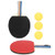 2PCS Ping Pong Paddle- Inverted Rubber Premium Table Tennis Rackets Paddles with 3 Ping Pong Balls for Indoor or Outdoor Play