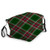 Fillter Cloth For Unisex adult Green Red Diagonal Check Plaid Seamless Reusable Windproof Cloth Half Face Double Protection
