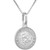 12mm Dainty Sterling Silver St Christopher Medal Necklace 1/2 inch Round Nickel Free Italy 16 inch Chain BX-15