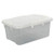 Ggbin 10 Quart Clear Storage Bin with Lid- 1 Pack Plastic Latch Box