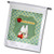 3dRose Beverly Turner in The Kitchen Design - Delicious- Apples- Milk- Bowl- Jars and Flowers in Frame on Checks - 12 x 18 inch Garden Flag -fl-308978-1-
