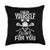 Lacrosse Tough Inc. Check Yourself Or I'll Do It For You Lacrosse Throw Pillow- 18x18- Multicolor
