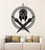 Vinyl Wall Decal Greek Shield Helmet Sword Ancient Warrior Stickers Mural Large Decor -g5673- Black