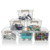 Citylife 1.3 QT 6 Pack Small Storage Bins Plastic Storage Container Stackable Box with Lids for Organizing- Clear White