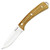 Harnds Cheetah Hk3118 Fixed Blade Knife with 8Cr14MoV Steel Blade Zebra Wood Handle Leather Sheath