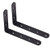 2 Pcs Shelf Brackets-Black Corner Brace Angle Bracket Stainless Steel Metal Shelf Support Wall Shelf Bracket 90 Degree L Shape Right Angle Bracket Supports-for Bookshelf -Size : 125mm75mm-