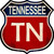 SMART BLONDE Tennessee Metal Novelty Highway Shield HS-537