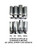 Craftsman (2) 4 Piece SAE Standard & Metric Mm 3/8" Drive Spark Plug Socket Set