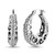 LeCalla Sterling Silver Jewelry Filigree Design Hoop Earring for Teen Women