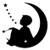 Check Custom Design Little Boy On The Moon Decal